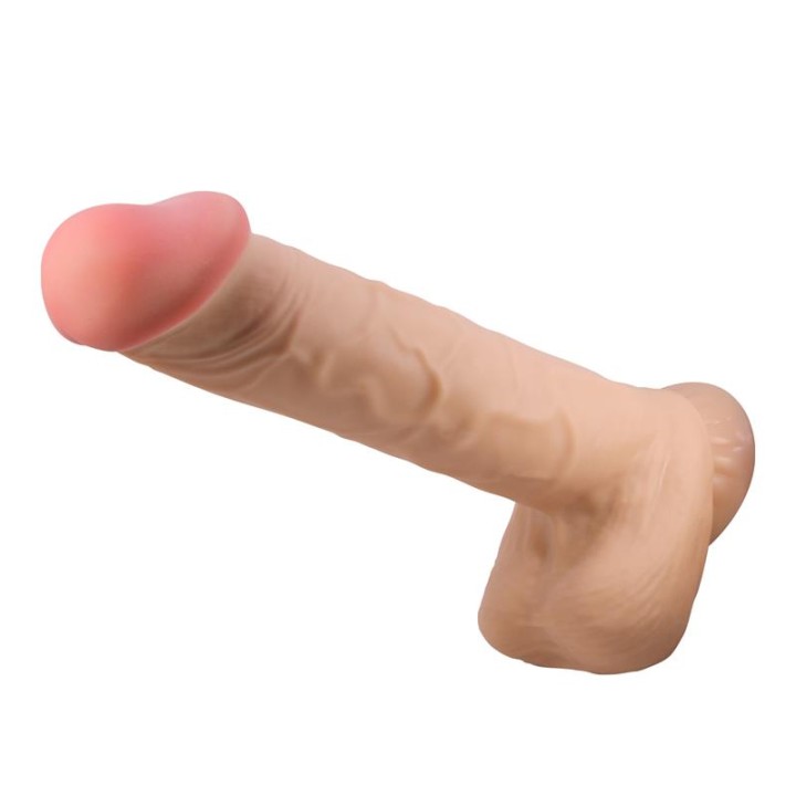 PRETTY LOVE - SLIDING SKIN SERIES REALISTIC DILDO WITH SLIDING SKIN SUCTION CUP FLESH 26 CM