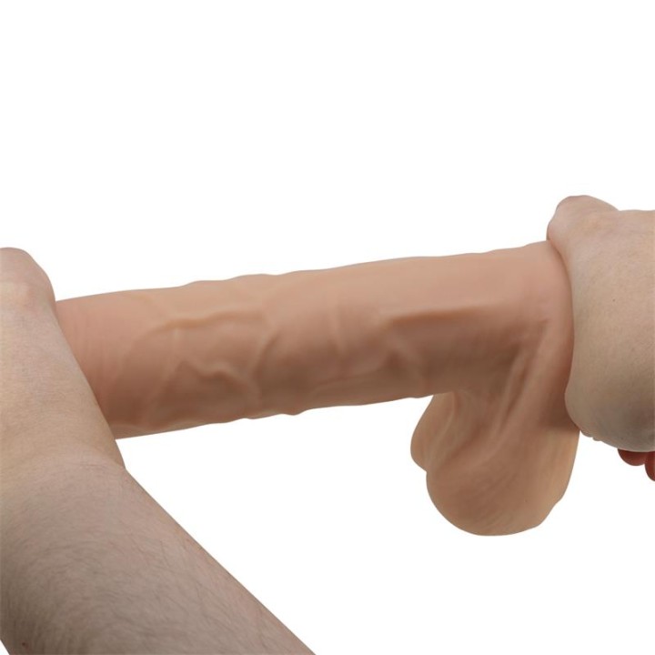 PRETTY LOVE - SLIDING SKIN SERIES REALISTIC DILDO WITH SLIDING SKIN SUCTION CUP FLESH 26 CM