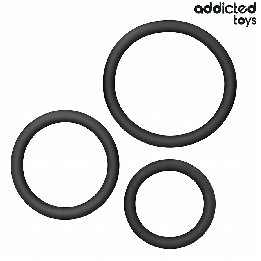 ADDICTED TOYS - SET OF SILICONE RINGS MODEL 2