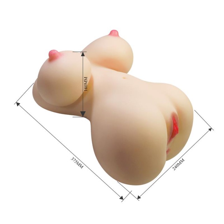 CRAZY BULL - FIONA REALISTIC FEMALE TORSO VAGINA AND ANAL 7.1 KG