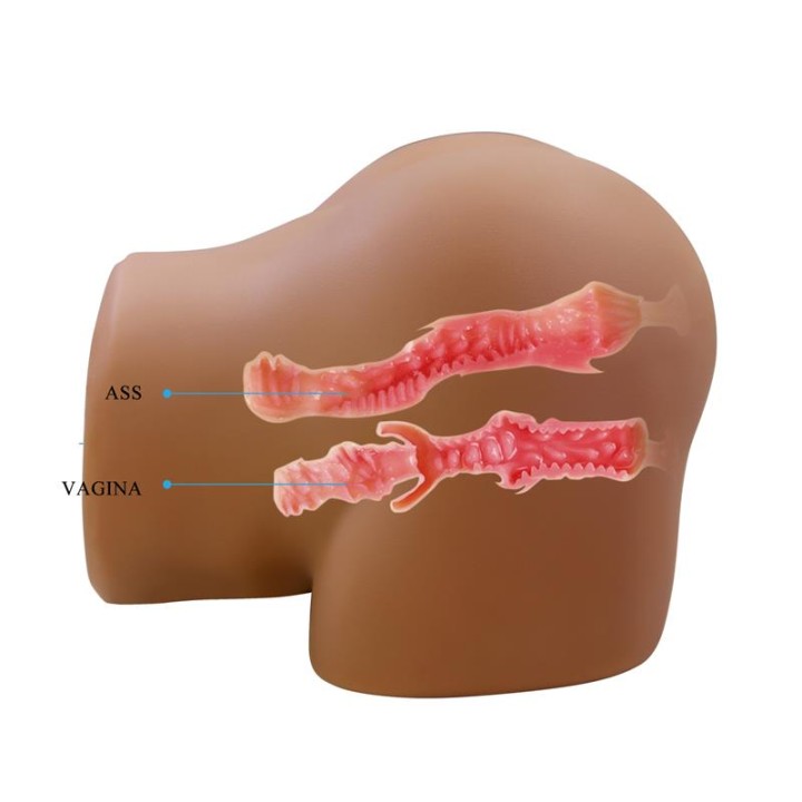 CRAZY BULL - SOPHIA REALISTIC FEMALE BUTT VIBRATOR AND SUCKER WITH SOUND 5.5 KG