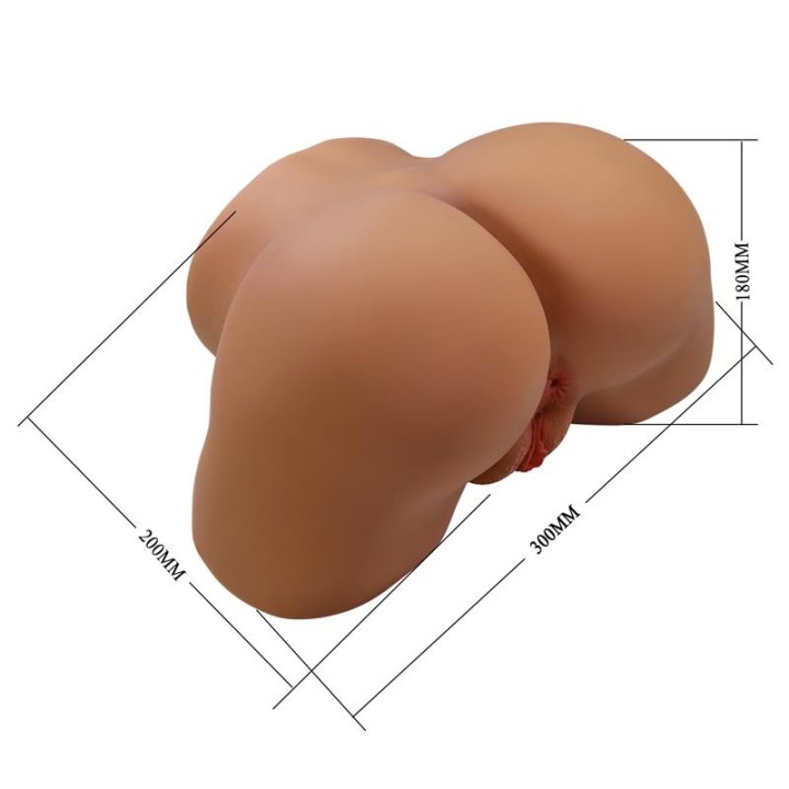 CRAZY BULL - SOPHIA REALISTIC FEMALE BUTT VIBRATOR AND SUCKER WITH SOUND 5.5 KG