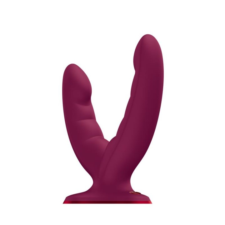 FUN FACTORY - RYDE DOUBLE DILDO WINE RED