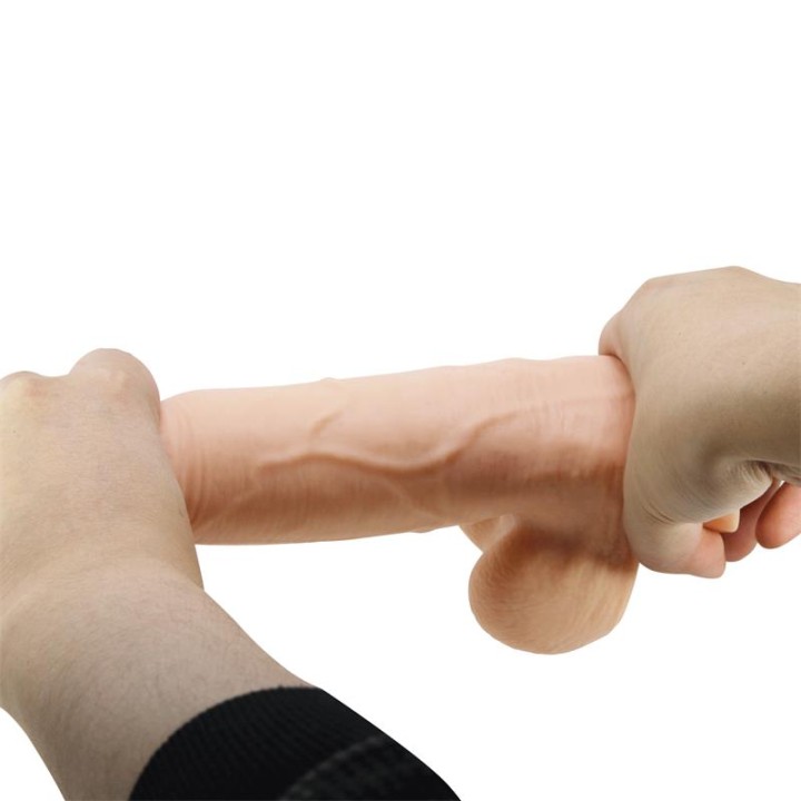 PRETTY LOVE - SLIDING SKIN SERIES REALISTIC DILDO WITH SLIDING SKIN SUCTION CUP 21.8 CM