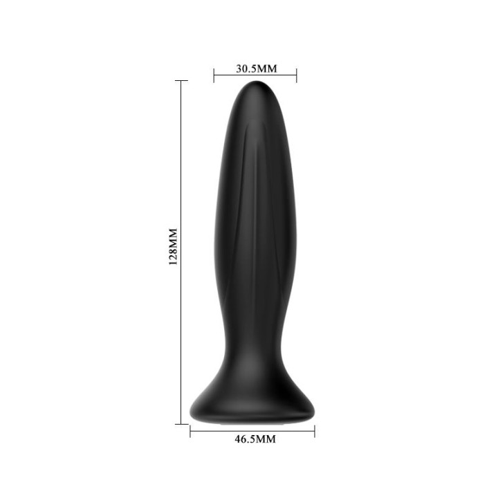 MR PLAY - RECHARGEABLE BLACK VIBRATOR ANAL PLUG
