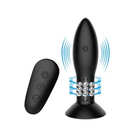 MR PLAY - PLUG WITH BLACK ROTATING BALLS REMOTE CONTROL