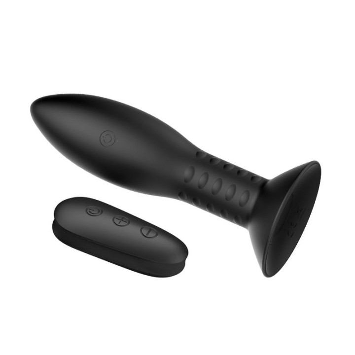 MR PLAY - PLUG WITH BLACK ROTATING BALLS REMOTE CONTROL