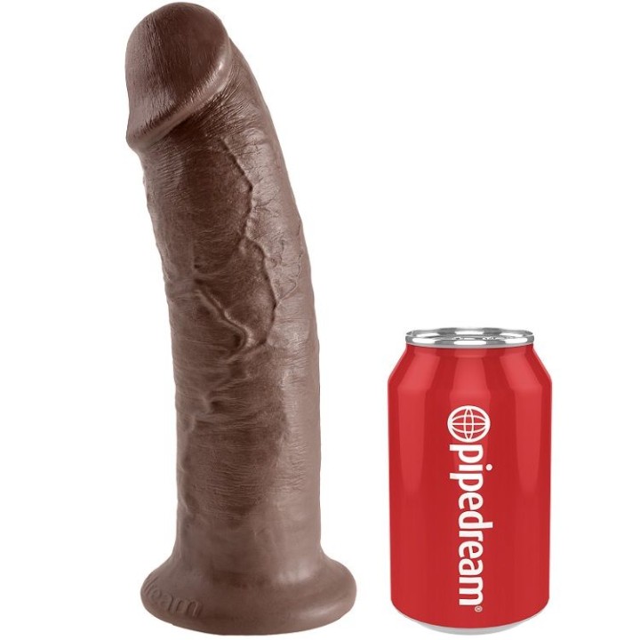 KING COCK - 10 DILDO BROWN 25.4 CM