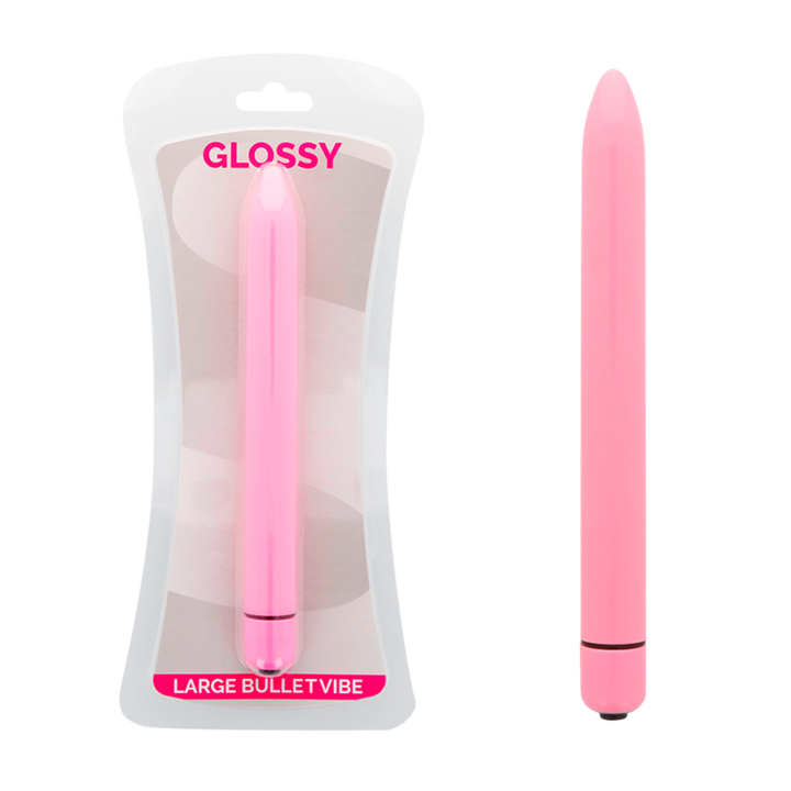 GLOSSY - SLIM VIBRATOR PINK