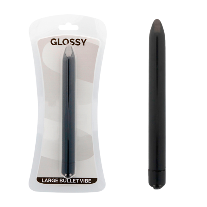 GLOSSY - SLIM VIBRATOR BLACK