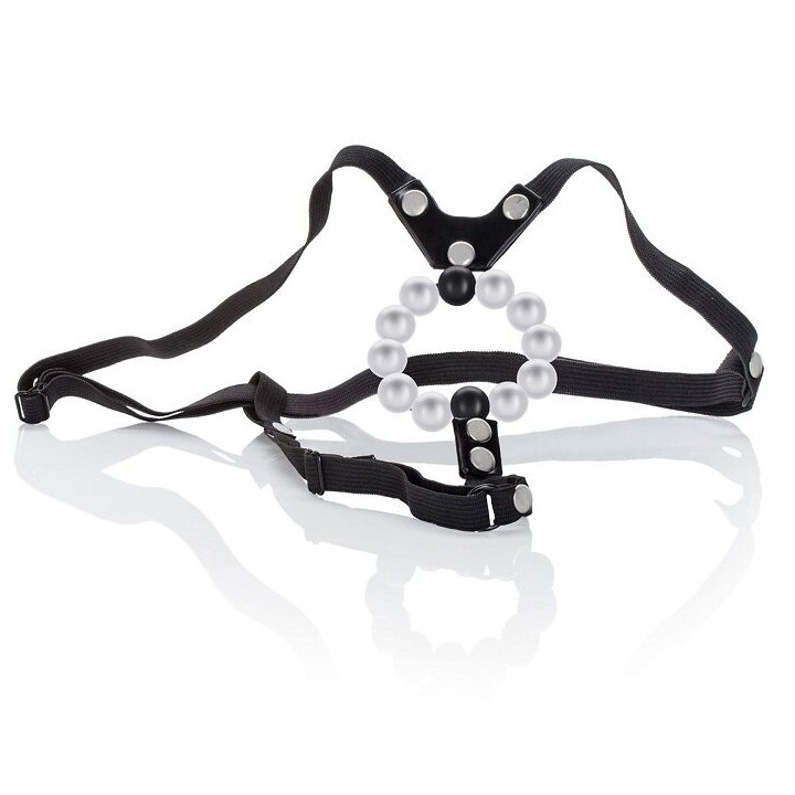 CALEXOTICS - LOVERS THONG W. PLEASURE PEARLS