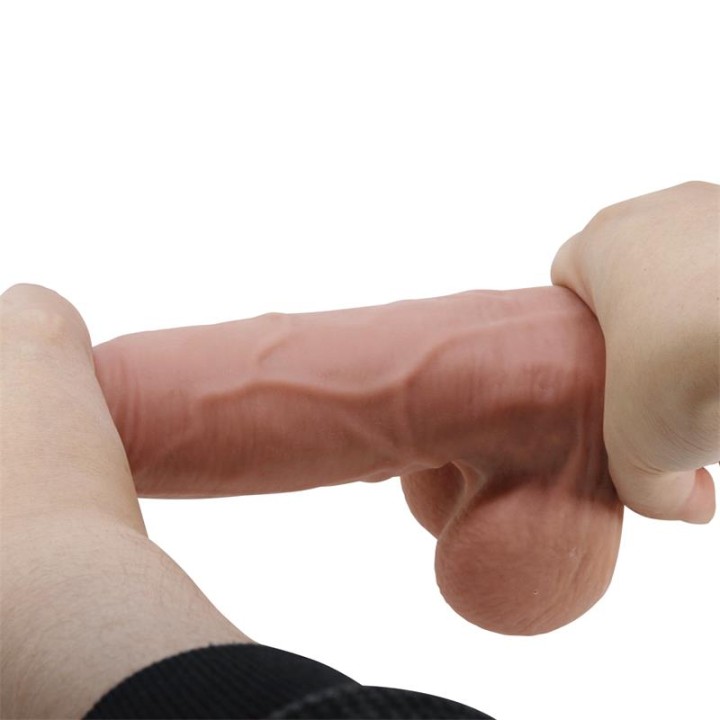 Dildo Realista Piel Deslizante Retractil 21.8 cm