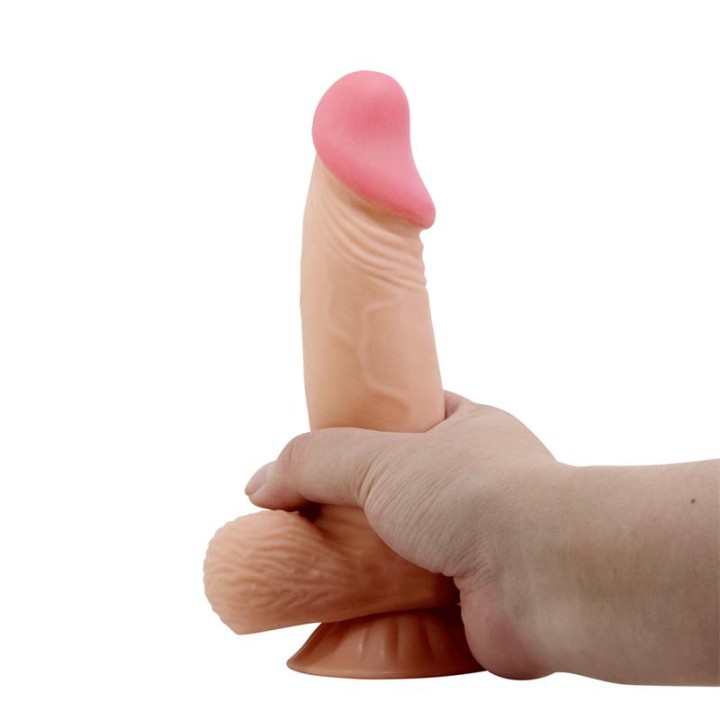 Dildo Realista con Piel Deslizante Retractil 19.4 cm