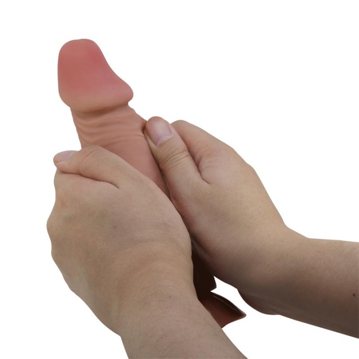 Dildo Realista con Piel Deslizante Retractil 19.4 cm