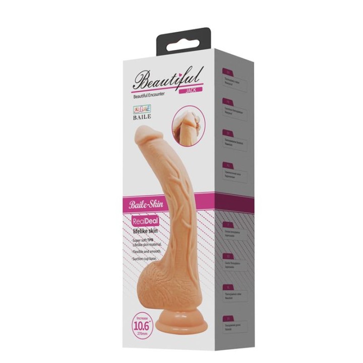 Jack Dildo Realista Flexible 10.6