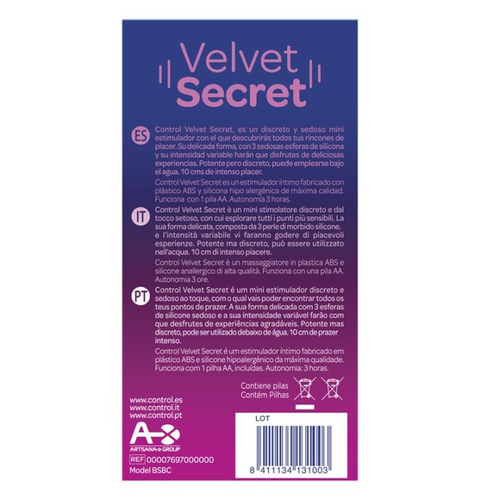CONTROL - VELVET SECRET MINI STIMULATOR