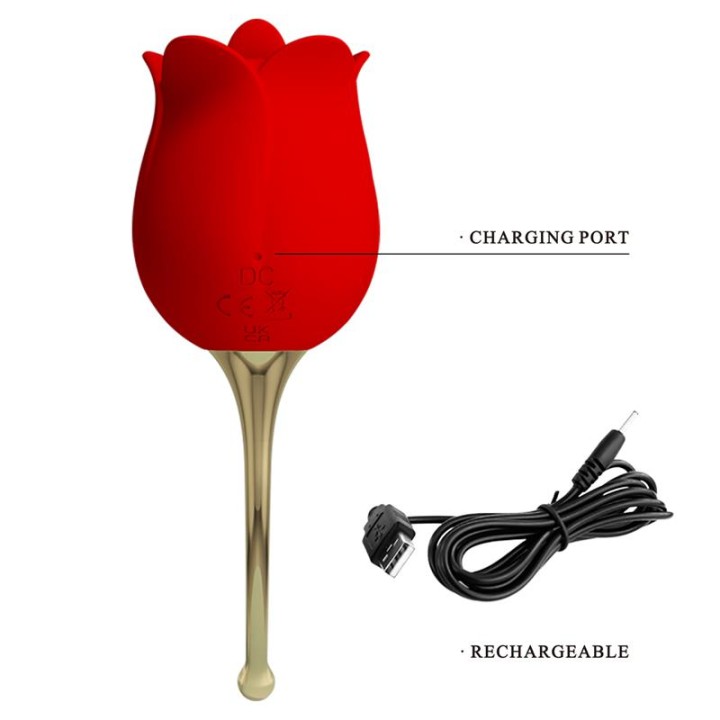 Estimulador Rose Lover com Vibração e Sucção