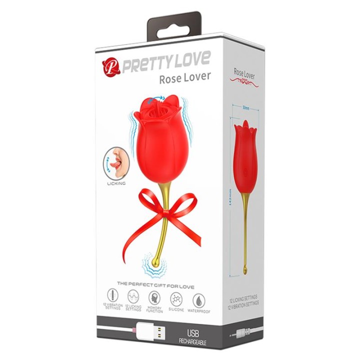 Estimulador Rose Lover com Vibração e Sucção