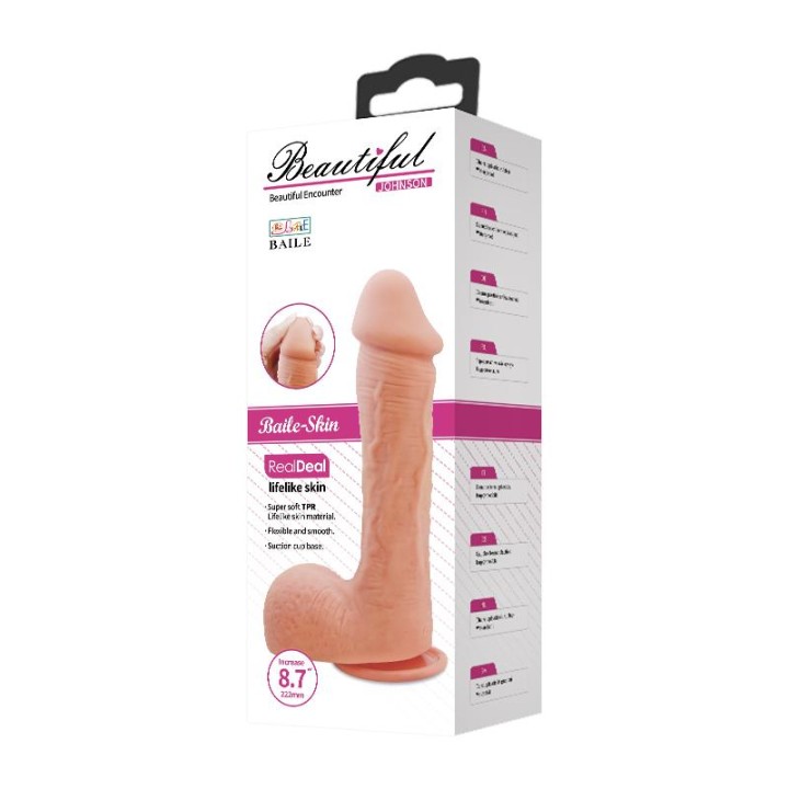 BAILE - JOHNSON REALISTIC SKIN DILDO 22 CM