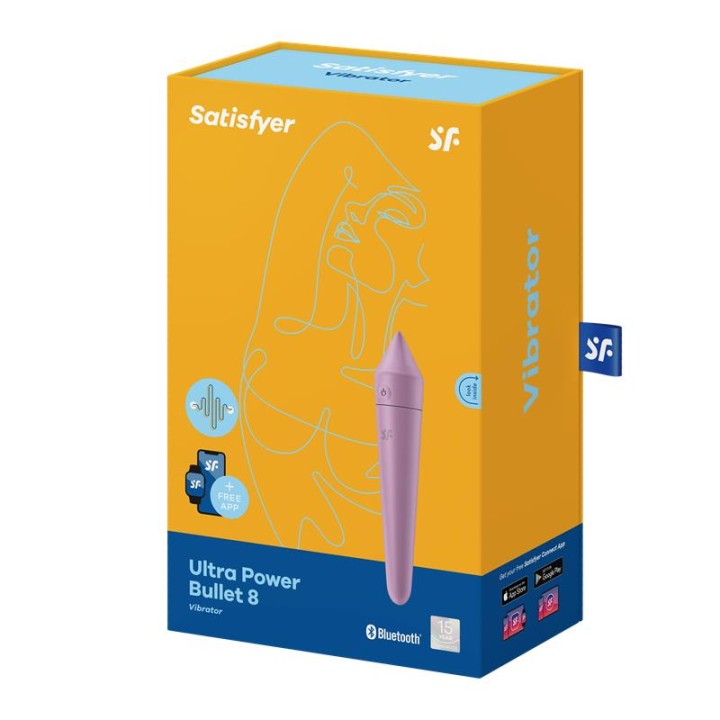 SATISFYER - ULTRA POWER BULLET 8 LILAC