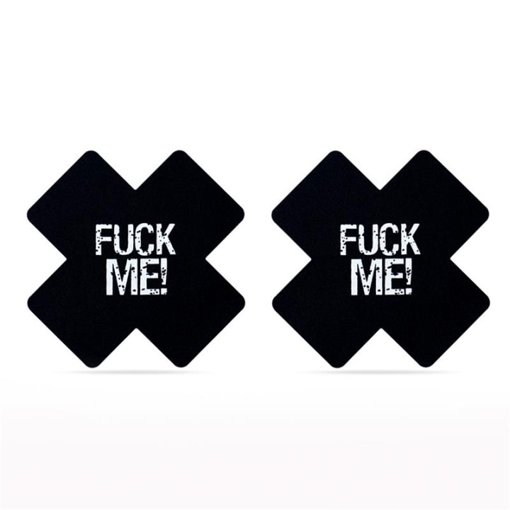 Pack de Tetinas Cruz Preto e Rosa "FUCK ME"
