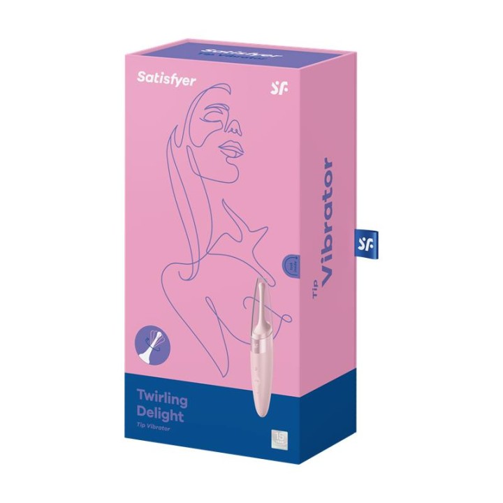 SATISFYER - TWIRLING DELIGHT CLIT TIP VIBRATOR PINK
