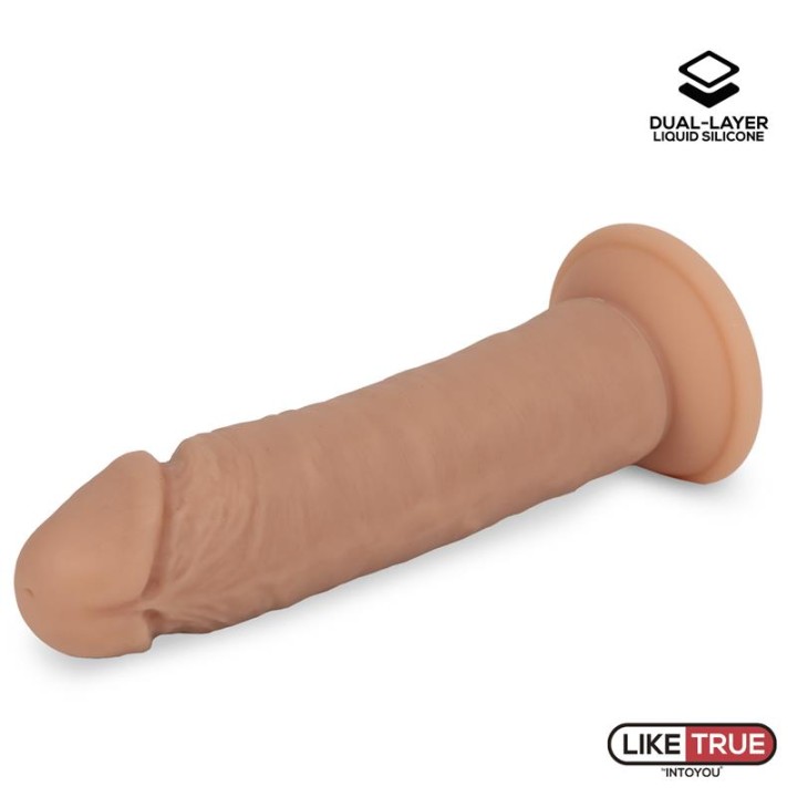 Dildo Realista Silicone Líquido Dupla Camada 21.5 cm