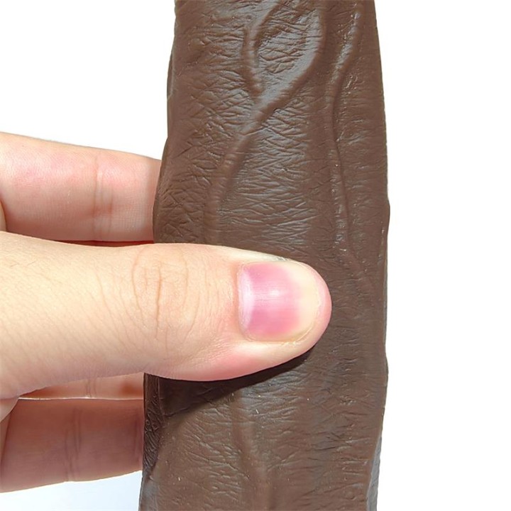 Dildo Realista Severo Turbo Shaking Thrusting, Rotação 360º Controlo Remoto Efeito Calor