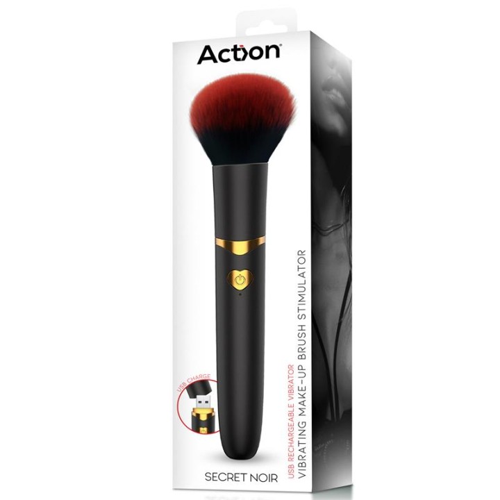 Secret Noir Pincel de Maquilhagem Estimulador com Vibração Preto