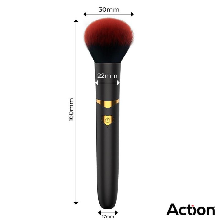 Secret Noir Pincel de Maquilhagem Estimulador com Vibração Preto