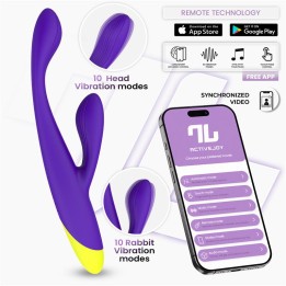 Vibrador Lyra Ponto G com APP Púrpura