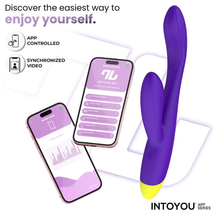 Vibrador Lyra Ponto G com APP Púrpura
