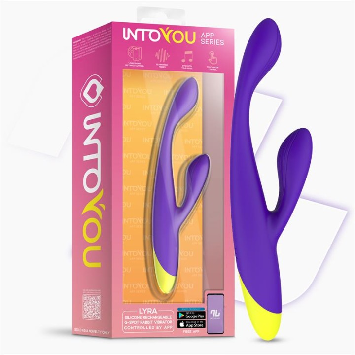 Vibrador Lyra Ponto G com APP Púrpura