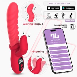 Vibrador Tingly com Finger e Movimento Waving com APP