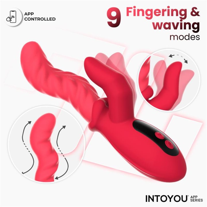 Vibrador Tingly com Finger e Movimento Waving com APP