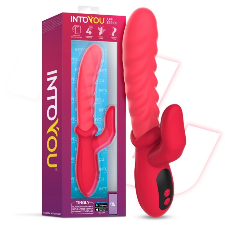 Vibrador Tingly com Finger e Movimento Waving com APP