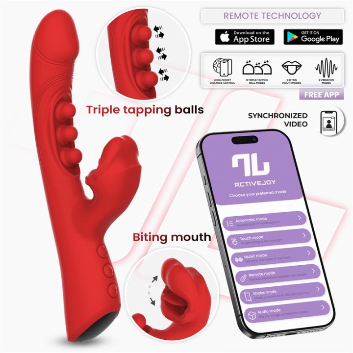Trixy Vibrador com Tapping e Biting com App