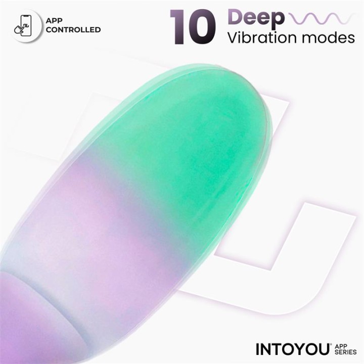 NexEgg Huevo Vibrador Silicone Dupla Camada com App Lilás/Pistacho