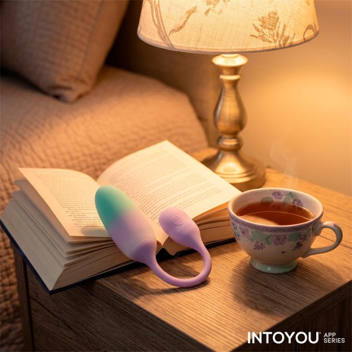 NexEgg Huevo Vibrador Silicone Dupla Camada com App Lilás/Pistacho