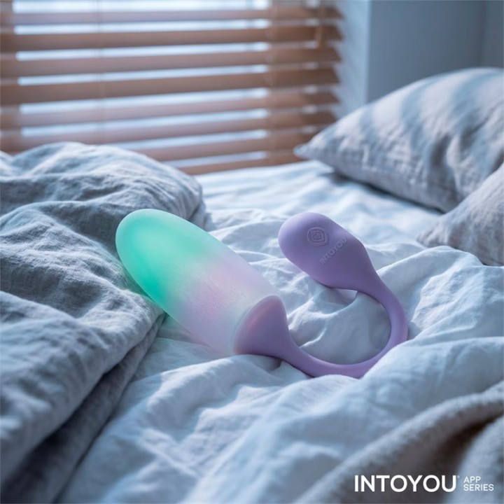 NexEgg Huevo Vibrador Silicone Dupla Camada com App Lilás/Pistacho
