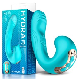 Hydra Vibrador com Pulsação e Língua Estimuladora de Clítoris 3 Motores USB