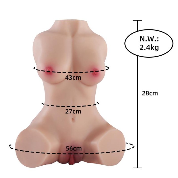 Masturbador Torso Realista Susie 2.4 kg