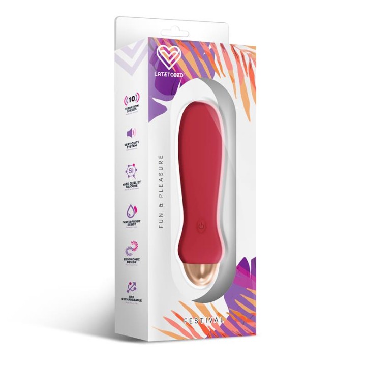 Estimulador de Luxo 10 Velocidades Rust Red