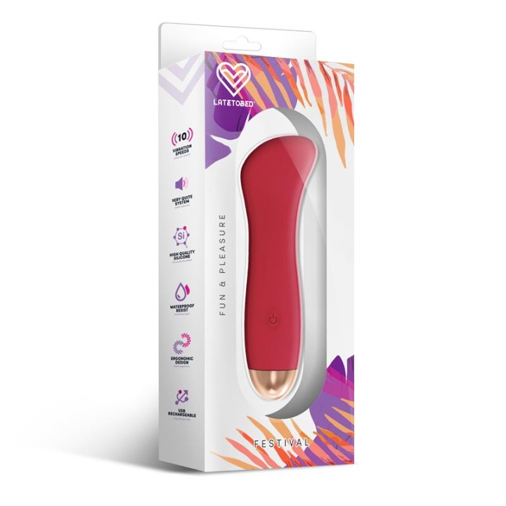 Estimulador Phana 10 Velocidades Vermelho Ferrugem