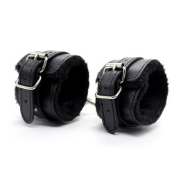 Algemas com Forro Interior Ajustáveis 30 cm Preto
