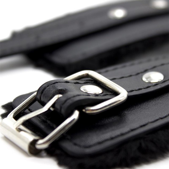 Algemas com Forro Interior Ajustáveis 30 cm Preto