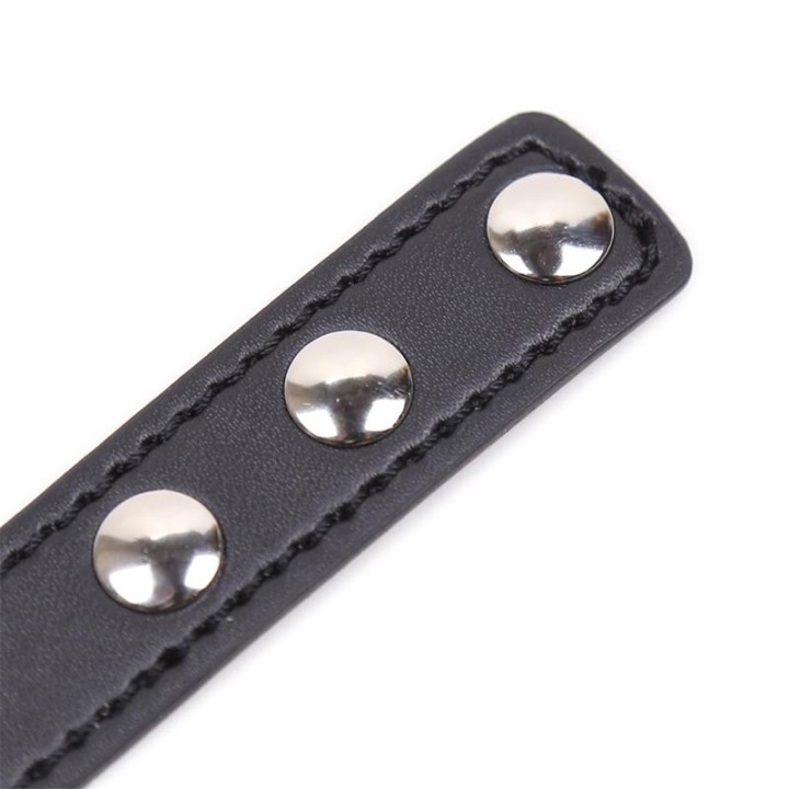 Colar com Argola em Forma de Coração Ajustável 41,5 cm Preto