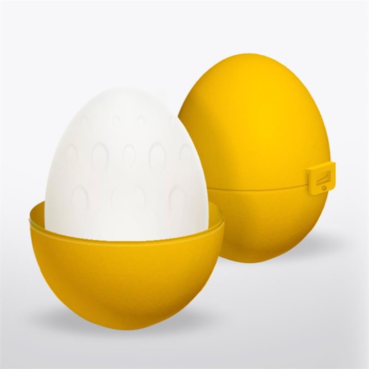 Grovy Ovo Masturbador Elástico Amarelo
