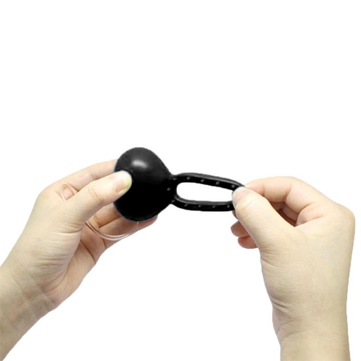 Anel Vibratório com Controlo Remoto Preto