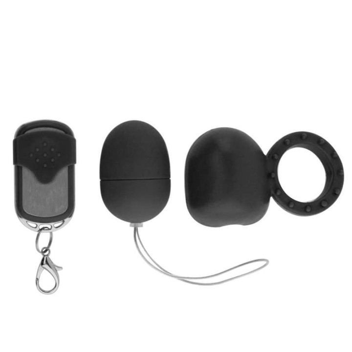 Anel Vibratório com Controlo Remoto Preto